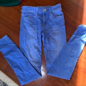 American Eagle Blue Jeggings
